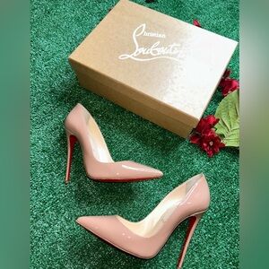 Christian Louboutin - So Kate 120 Patent Nude -  Size 36.5